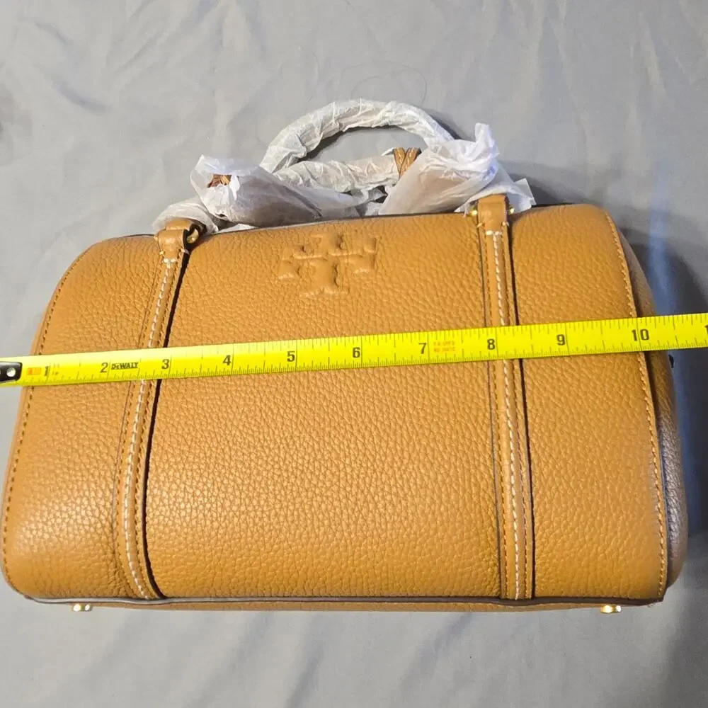 Tory Burch Thea Small Satchel Leather Crossbody Bag - Tiramisu / Tan